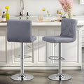 VECELO Adjustable Bar Stools Set of 2, Bar Height Stools for Kitchen Counter