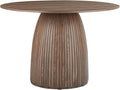 Wooden Kitchen Round Dining Table for 4-6, Round Kitchen Table with Circular Tabletop with Wood Pedestal Base, Rustic Farmhouse Furniture