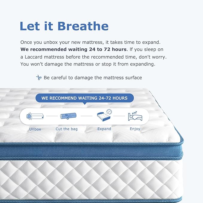 Queen Mattress 10 Inch Medium Firm,Hybrid Queen size Bed Mattress, Memory Foam Mattresses in a Box for Pressure Relief, Individual Pocket Spring-Motion Isolation with Edge Support, CertiPUR-US