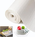 Beautysaid Shelf and Drawer Liner for Kitchen Cabinet, Non Adhesive Non Slip Shelf Paper Waterproof Washable Thickened for Dresser Pantry Shelve Bathroom Protector Liner(White,23.6 in x 20 FT)
