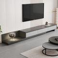 Mid-Century Modern Extendable Entertainment Center with 3 Drawers,TV Stand Adjustable from 78.7" to 130",TV Cabinet for Living Room,Grey