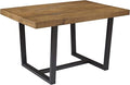 Walker Edison Durango Distressed Solid Wood Dining Table, 52 Inch, Rustic Oak
