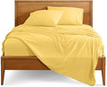Bare Home Queen Sheet Set - Luxury 1800 Ultra-Soft Microfiber Queen Bed Sheets - Double Brushed - Deep Pockets - Easy Fit - 4 Piece Set - Bedding Sheets & Pillowcases (Queen, Lemon Drop)