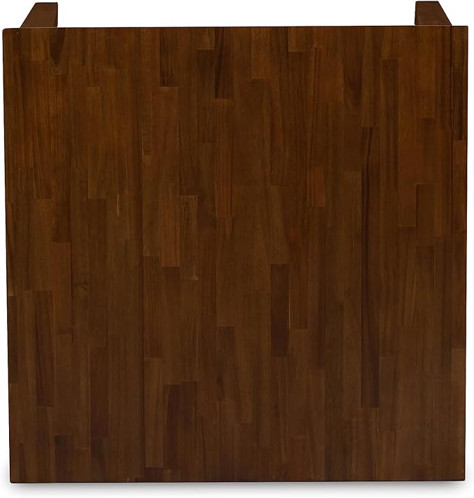 East West Furniture OXEL5-AWA-05 5 Piece Dining Room Furniture Set Consist of a Square Dining Table and 4 Upholstered Parson Chairs, 36x36 Inch, Antique Walnut