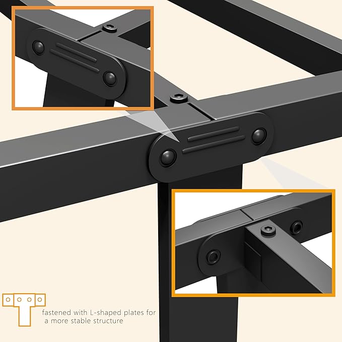 Metal Bed Frame,14Inch Full Size Bed Frame with Storage Space,Heavy Duty Sturdy Mattress Foundation,Easy Assembly,No Box Spring Needed,Full