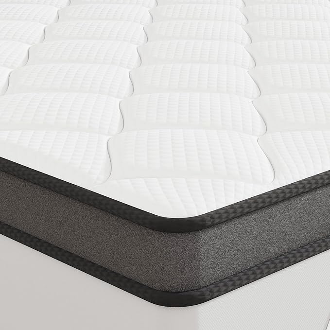 ELEMUSE 3 Inch King Size Memory Foam Mattress Topper, High Density Gel Foam Bed Toppers with Cooling Pillowtop for Back Pain Relief, Medium Firm Mattress Pad for Comfort Body Support