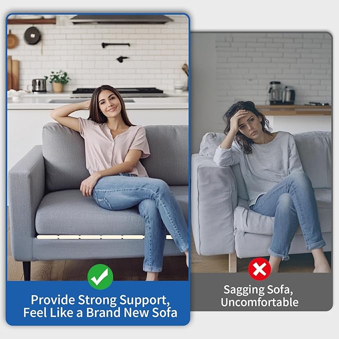 Heavy Duty Sofa Cushion Support Board for Sagging Sofas, 21.5''x 54'' Laminated Wood Sofa Cushion Support Board, Deep Support and Seat Protection