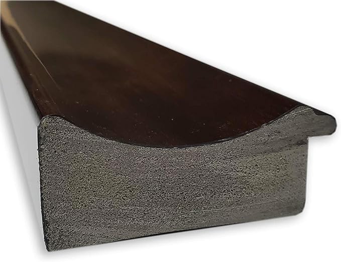Amanti Art Brown Bathroom Mirror for Over Sink, 35x45 Coffee Bean Brown Rectangle Vanity Mirror, X-Large Casual Frame, Hangs Horizonally and Vertically, Bathroom Wall Decor, Beveled Edge from WI, USA
