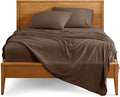 Bare Home Split Head Flex King Sheet Set - 1800 Ultra-Soft Microfiber Bed Sheets - Double Brushed - Deep Pockets - Easy Fit - 4 Piece Set - FlexTop King Bedding (Split Head Flex King, Cocoa)