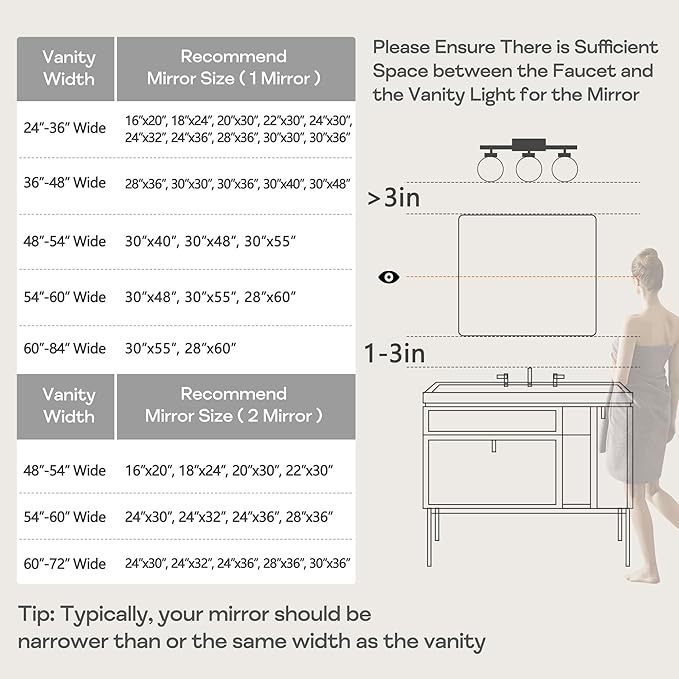 Gold Metal Framed Bathroom Mirror for Wall, Brushed Gold Rounded Corner Rectangular Bathroom Vanity Mirror, Anti-Rust, Tempered Glass (30" x 36", Gold)
