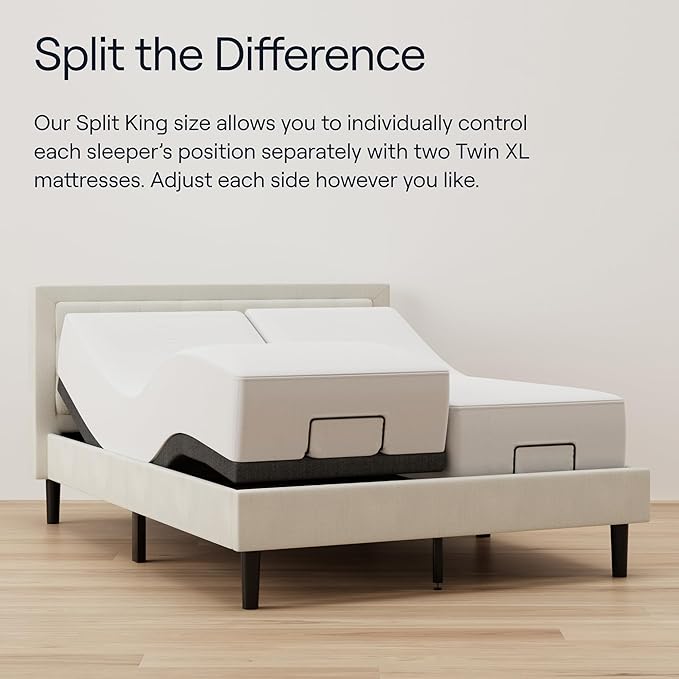 Nectar Premier King Adjustable Base & 13” Mattress (New Version) - Head & Foot Incline - Medium Firm Memory Foam - Cooling Upgrade - 3 Massage Settings - 365-Night Mattress Trial & Forever Warranty