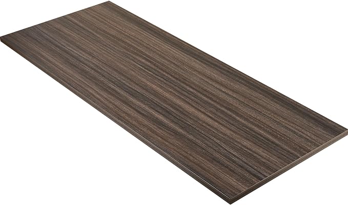 Kaboon Universal Tabletop 59.1"x23.62", Solid One-Piece Melamine Table Top, Double Desk L-Desk DIY, Home and Office Countertop,Eucalyptus