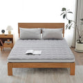 Welnow Japanese Futon Floor Mattress, Queen Size Thick Tatami Mat Portable & Foldable Roll Up Floor Bed Mattress with Storage Bag, Sleeping Pad for Adults, Dorm, Guest Bed, Camping and Travel, Grey