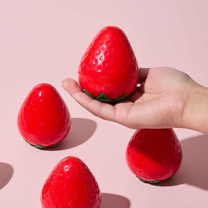 TONYMOLY Very Berry Strawberry Valentine’s Day Gift Set – Hydrating Hand Cream with Sweet Fruity Scent & Limited-Edition Strawberry Candle, Self-Care & Galentine’s Gift for Women