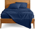 Bare Home California King Sheet Set - 1800 Ultra-Soft Microfiber Cal King Bed Sheets - Double Brushed - Deep Pockets - Easy Fit - 4 Piece Set - Bed Sheets (California King, Dark Blue)