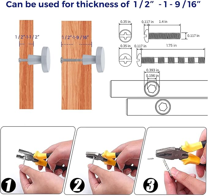 Ravinte 5 Pack Drawer Pulls 1-1/4 Inch Kitchen Cabinet Knobs Solid Round Dresser Drawer Knobs Grey Dresser Knobs Drawer Knobs Simple Cabinet Hardware for Cupboard Drawer Pulls