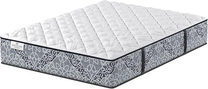 Kingsdown Firm Hybrid Mattress Queen Cooling Gel Memory Foam Layer Multi-Layered Motion Isolation Cool Sleep Quilted Top Luxury Mattresses, 13.5-Inch Passions Merridale