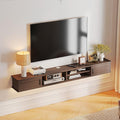 Floating TV Stand,78'' Wall Mounted TV Console,Floating TV Shelf,Wall TV Cabinet,Floating Entertainment Shelf,Walnut