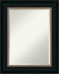 Amanti Art Bronze Bathroom Mirror for Over Sink, 31x25 Paragon Bronze Rectangle Vanity Mirror, Medium Traditional Frame, Hangs Horizonally and Vertically, Bathroom Wall Decor, Beveled Edge