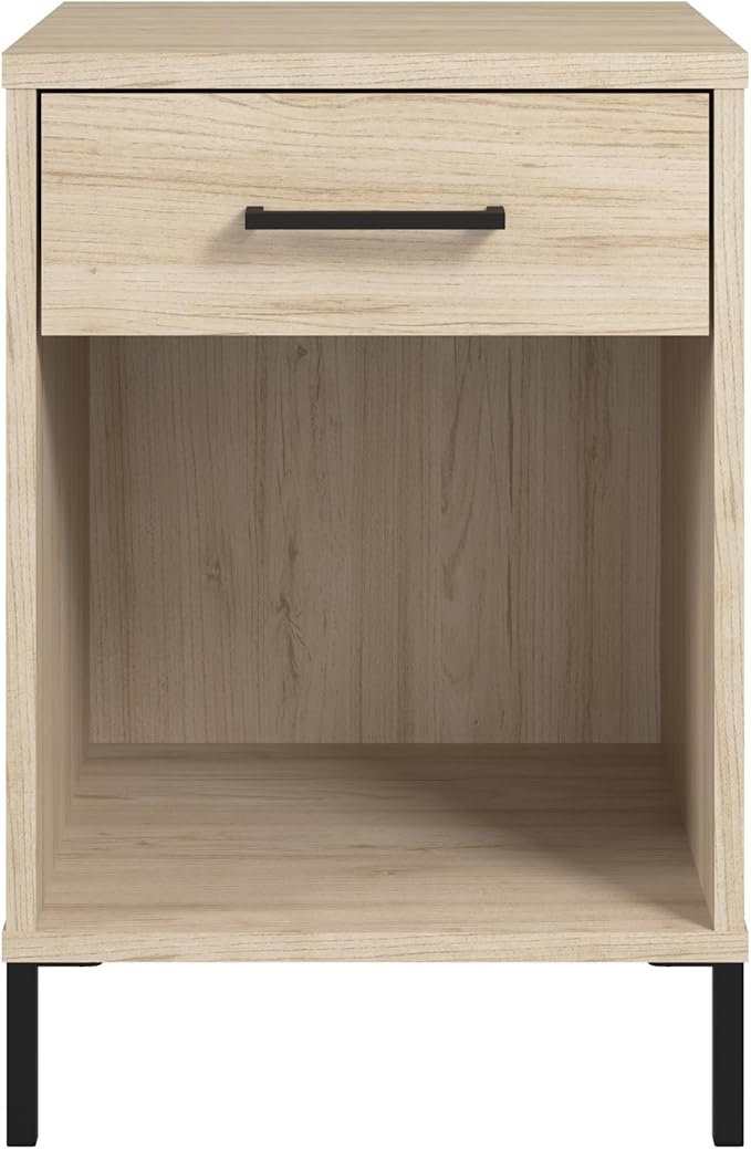 Bush Furniture Essence Small End Table with Drawer | Shelves, Home Organization, and Storage for Living Room, Bedroom, or Entryway