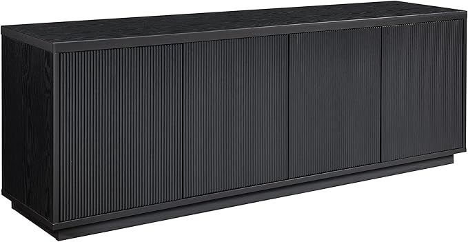 Henn&Hart Hanson, 70'' Rectangular TV Stand, Black Grain