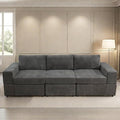 Sectional Couches for Living Room, 103″3 Seater Cloud Couch, Modern Comfy Sectional Sofa with Deep Seats for Bedroom, Office, Small Space, Brown