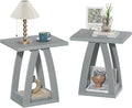 End Table, Side Table, Nightstand, Sofa Side Table with Shelf, Modern End Table for Living Room, Bedroom
