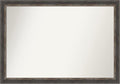 Amanti Art Brown Bathroom Mirror for Over Sink, 29x41 Bark Rustic Char Rectangle Vanity Mirror, Large Country Rustic Frame, Hangs Horizonally and Vertically, Bathroom Wall Decor, Non-Beveled Edge