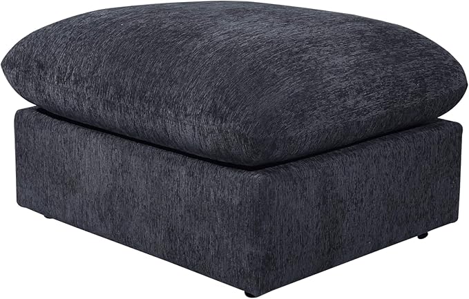 127" Modular Sectional Sofa,Modern Oversized Cloud Couch with Cup Holder&USB Port,7 Seat Convertible L-Shaped Chenille Sofas W/Ottoman,Pillows&Storage Box,Comfy Couches for Living Room,Dark Gray