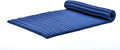 Leewadee - Kapok Roll Mat – Handcrafted Folding Sleep & Relaxation Mattress from Thailand, Ideal as Guest Bed, Camping Mat, Yoga Mat or Traditional Futon, 75 x 39 inches, Blue