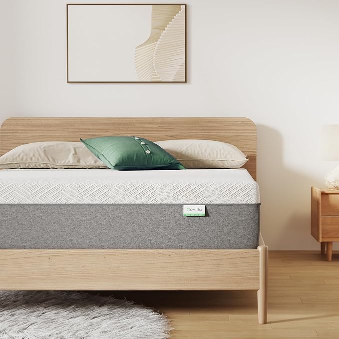 Novilla Full Mattress, 6-Inch Gel Memory Foam Mattress for Cool Night Sleep & Pressure Relief, Medium Firm Full Size in a Box, Bliss