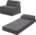 MeMoreCool Instant guest-ready comfort - Convertible sofa chair for small spaces & dorms, folds into a floor futon with pillow,removable machine-washable cover, no assembly,space-saving for overnights
