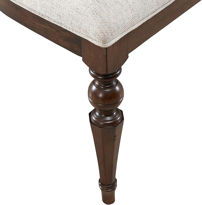 Liberty Furniture Arden Road 5 Piece Dining Trestle Table Set - 4 Splat Back Side Chairs - Satin Cherry