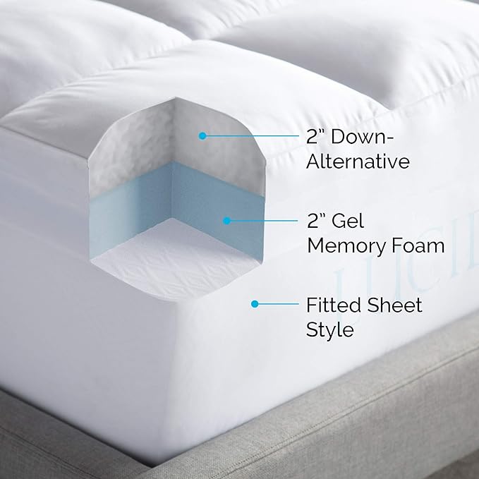 Linenspa Dorm Room Essentials 14 Inch Microfiber Ruffle Bed Skirt - Wrinkle and Fade Resistant - Easy Use Ruffle Bed Skirt, Dorm Room Essentials, White
