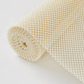 Beautysaid Shelf and Drawer Liner for Kitchen Cabinet, Non Adhesive Non Slip Shelf Paper Thickened for Dresser Pantry Shelve Bathroom Protector Liner Breathable Mat(Cream White Weave,12 in x 10 FT)