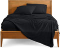 Bare Home Full Sheet Set - Luxury 1800 Ultra-Soft Microfiber Full Bed Sheets - Double Brushed - Deep Pockets - Easy Fit - 4 Piece Set - Bedding Sheets & Pillowcases (Full, Black)