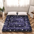 Navy Star Futon Mattress Japanese Floor Mattress Tatami Floor Mat Foldable Bed Portable Camping Mattress Kids Sleeping Pad Floor Lounger Couch Bed Queen Size