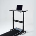 Non-Electric Auto-Lifting Standing Desk, No Knobs or Crank, Cordless, Rolling and Mobile, Great for Walking Pad, Adjustable Height 28.1'' to 43.3'', Desktop Size 31.5'' by 15.7'', Color Black