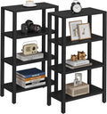 TUTOTAK Small Side Table, Narrow End Table, Skinny Sofa Table, Slim Nightstand, Couch Table, Living Room, Bed Room, Black TB01BK0782