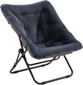 Comfy Folded Chair, Soft Faux Fur Oversized Folding Chair, Flexible Lounge Lazy Chair for Kids Girls Teens Adults, Moon Chair for Dorm Rooms, Bedroom, Living Room