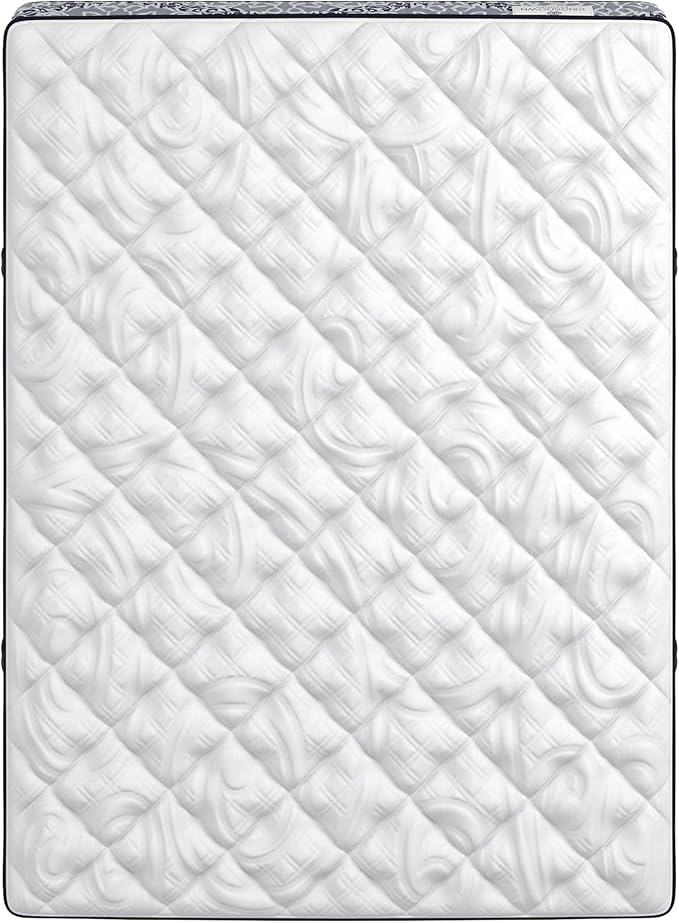 Kingsdown Cushion Firm Hybrid Mattress Twin XL Cooling Gel Memory Foam Layer Multi-Layered Motion Isolation Cool Sleep Quilted Top Luxury Mattresses, 13.5-Inch Passions Merridale
