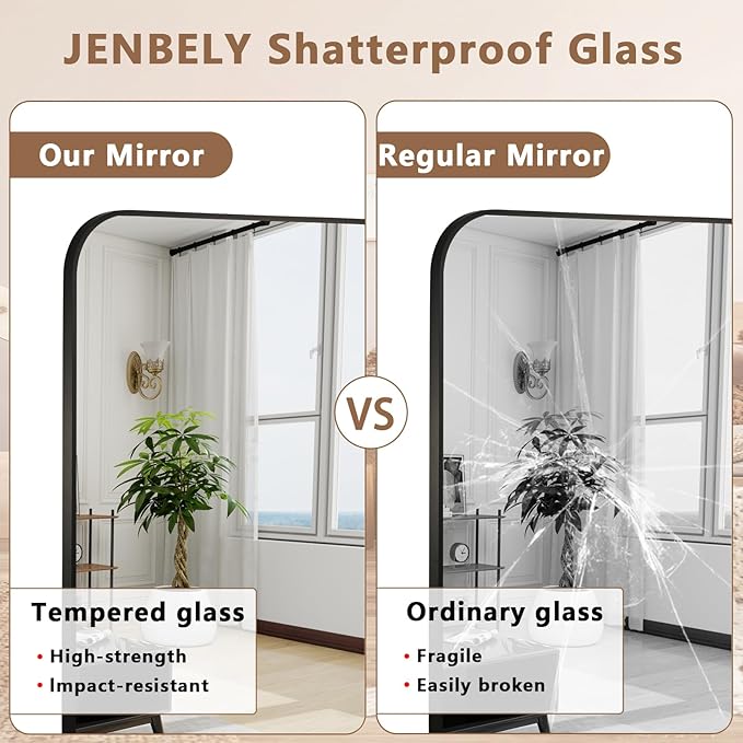 Matte Black Mirror, 22"x30" Rectangle Bathroom Mirror, Metal Frame Rectangle Corner Vanity Mirror, Wall Mounted Mirror for Modern, Living Room, Bedroom, Horizontal Or Vertical