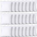 Utopia Bedding Throw Pillows (Set of 24, White), 14 x 14 Inches Pillows for Sofa, Bed and Couch Decorative Stuffer Pillow