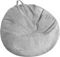 Stuffed Animal Storage Bean Bag Chair Cover (No Filler) Washable Ultra Soft Corduroy Bean Bag Cover for Organizing Plush Toys or Textile, Sack Bean Bag for Adults, Teens