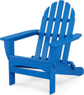 POLYWOOD AD5030PB Classic Folding Adirondack Chair, 35.00" x 29" x 35.00", Pacific Blue
