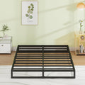 EMODA 7 Inch King Size Bed Frame No Box Spring Needed, Heavy Duty Metal Platform with Steel Slats, Noise Free, Easy Assembly, Black