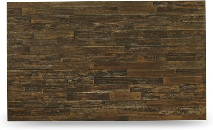 East West Furniture V676VE650-5 5 Piece Dining Set Includes a Rectangle Dining Room Table with V-Legs and 4 Dark Gotham Linen Fabric Parson Chairs, 36x60 Inch, Multi-Color