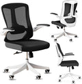 Mesh Office Chairs, High Back Ergonomic Office Chair with Lumbar Wide Comfty Compute Desk Chair for Home & Office Bedroom Study Student (Black)
