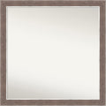 Amanti Art Brown Bathroom Mirror for Over Sink, 30x30 Noble Mocha Square Vanity Mirror, Large Casual Frame, Hangs Horizonally and Vertically, Bathroom Wall Decor, Non-Beveled Edge from WI, USA