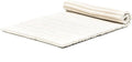 Leewadee - Kapok Roll Mat – Handcrafted Folding Sleep & Relaxation Mattress from Thailand, Ideal as Guest Bed, Camping Mat, Yoga Mat or Traditional Futon, 75 x 39 inches, Ecru